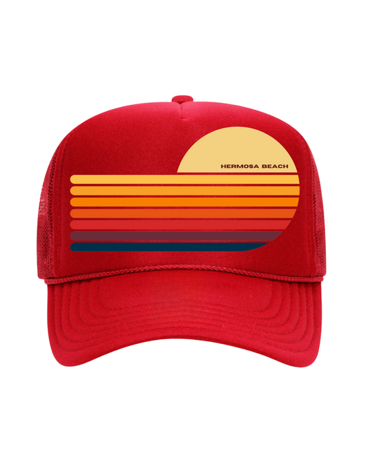 THE LUKA HERMOSA SUNSET TRUCKER HAT