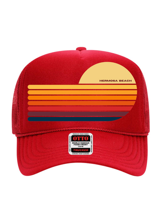 THE LUKA HERMOSA SUNSET TRUCKER HAT