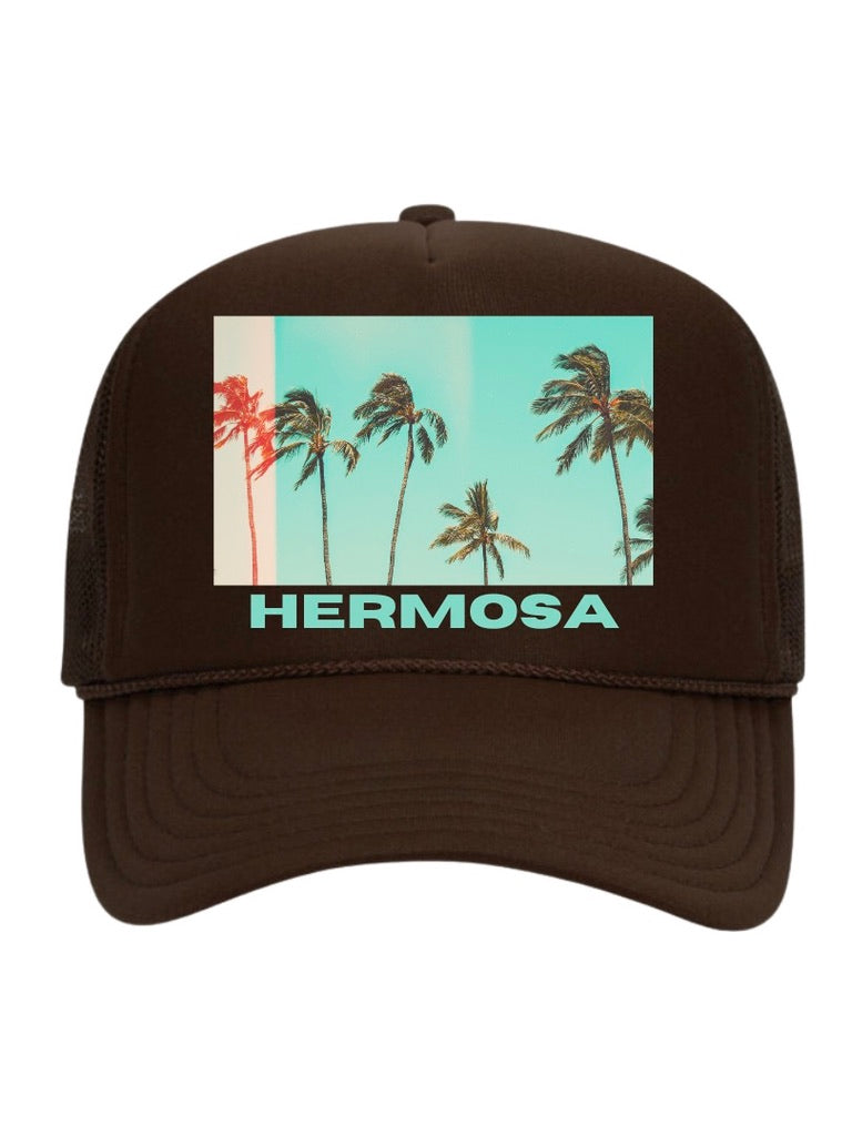 THE LUKA HERMOSA PALM TREE TRUCKER HAT