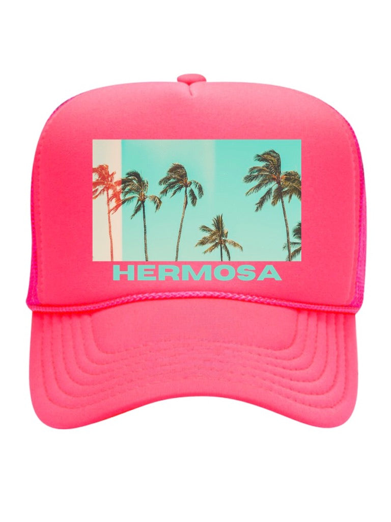 THE LUKA HERMOSA PALM TREE TRUCKER HAT